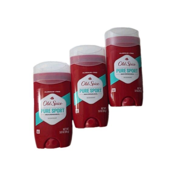 3 Pack Old Spice Pure Sport High Endurance 3.0oz Each NEW - Picture 2 of 4